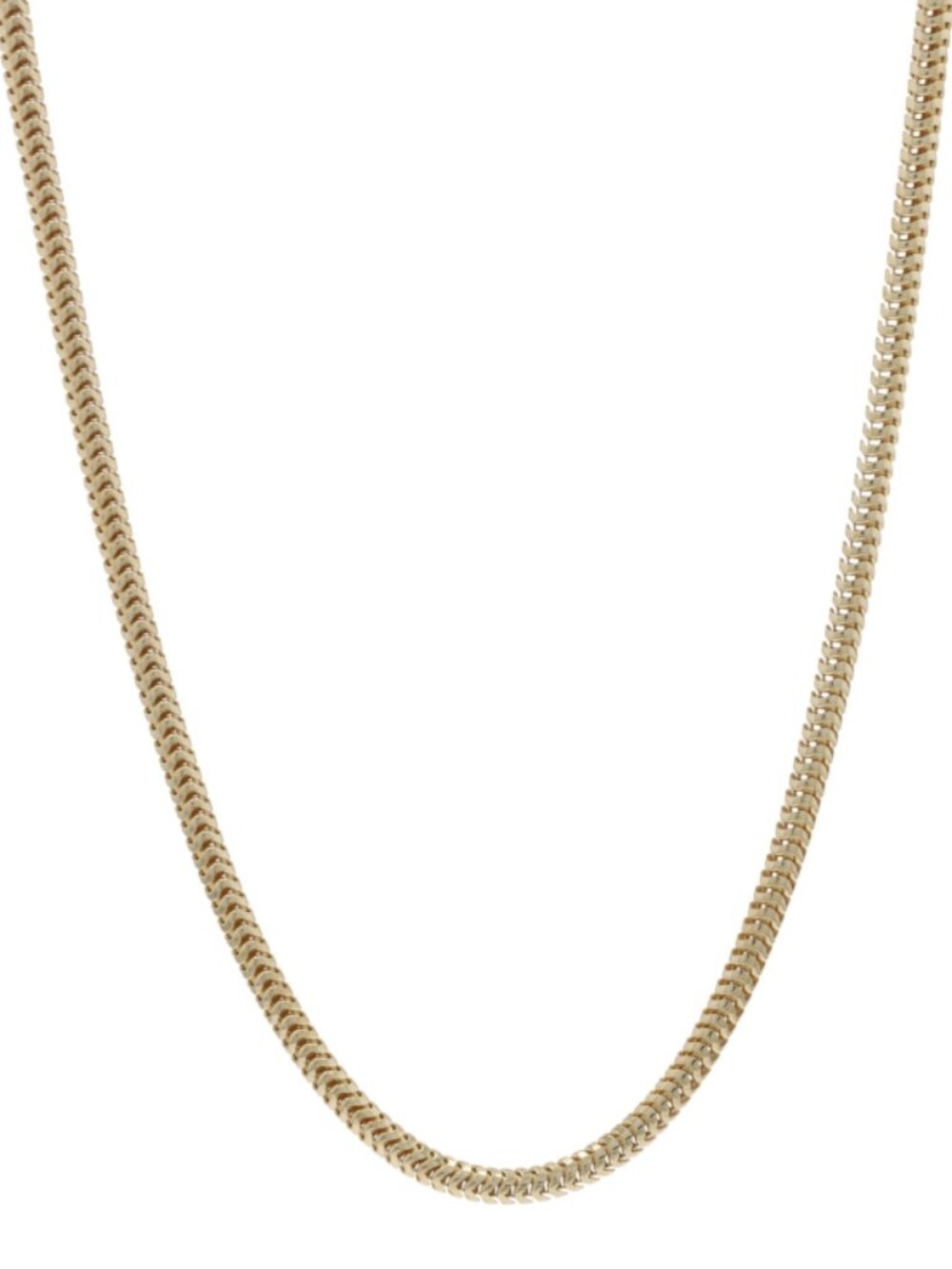 Yellow Gold Snake Chain Necklace 18" - 14k